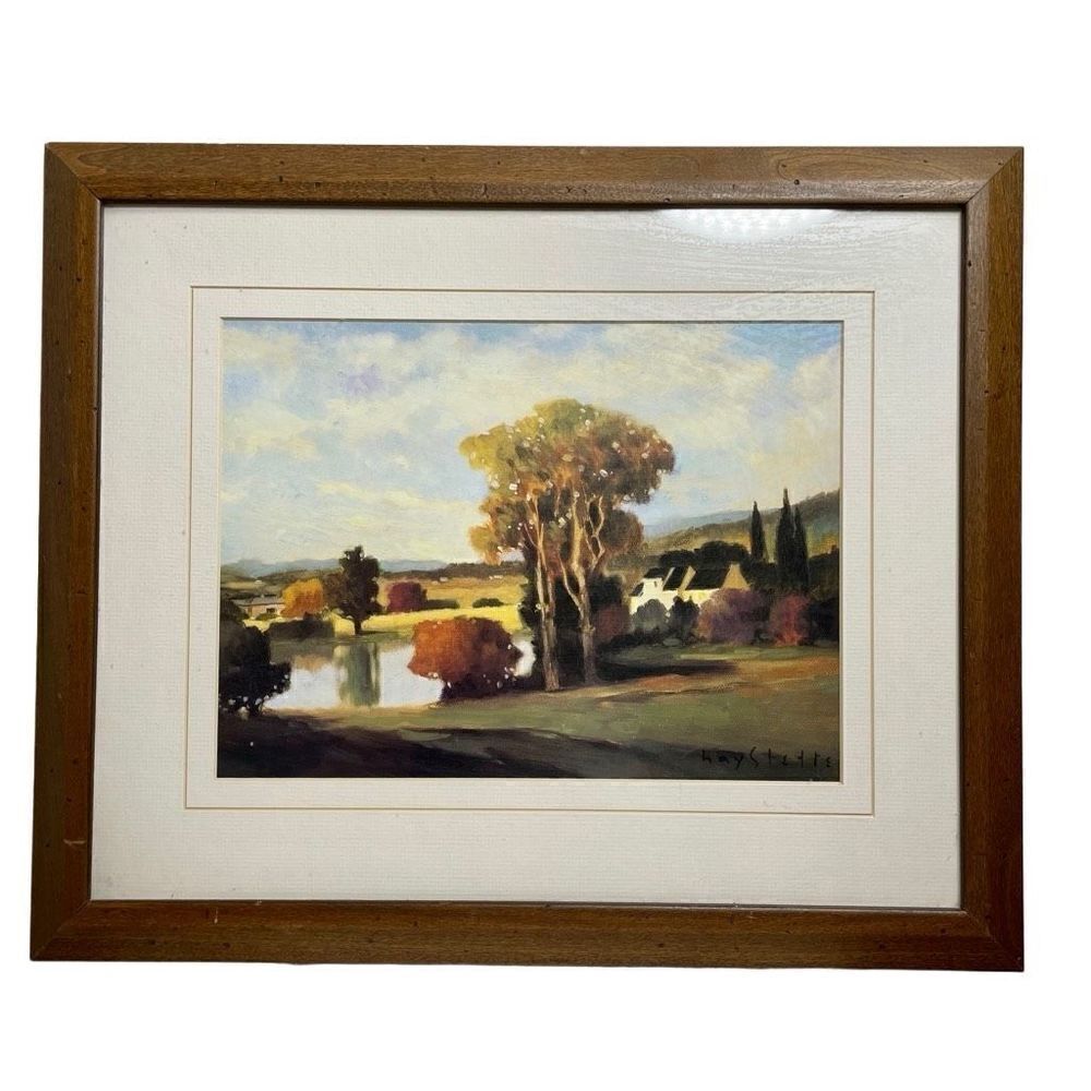 Max Hayslette Avignon Morning Scarce Romantic Signed Art Print 18.5" x‎ 15.5"